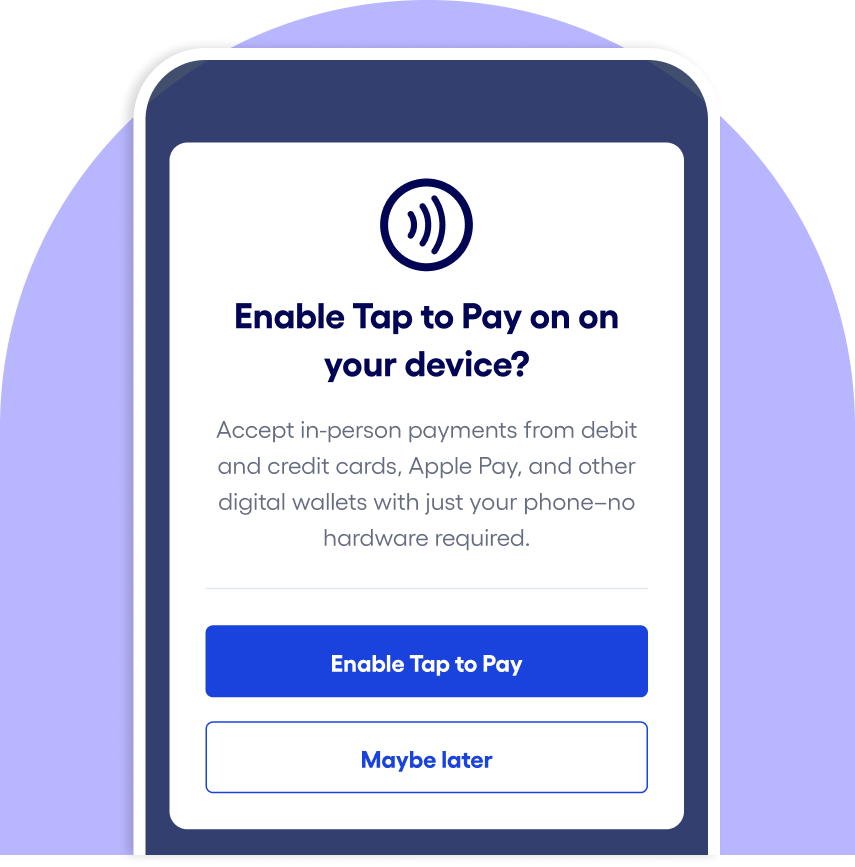 Enable Tap to Pay
